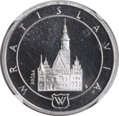 1987, Poland. Proof Silver 1000 Zlotych Trial Probá Coin. Pa-P491A. NGC PF67 UC!