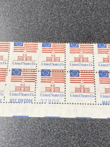 EFO: US 1622 Flagge über Independence Hall Platte Block von 20 - sehr cooler Artikel - Bild 3 von 5