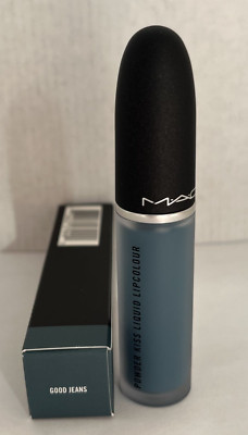 MAC Powder Kiss Liquid Lipcolour GOOD JEANS 0.17 oz / 5 ml NIB