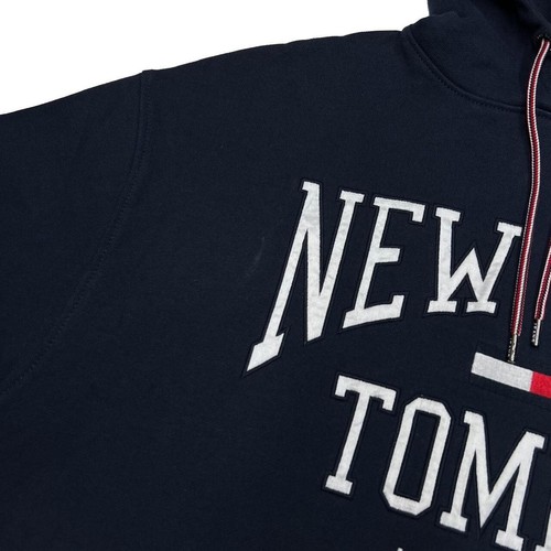 TOMMY JEANS Tommy Hilfiger “NEW YORK” Embroidered Spellout Pullover Hoodie XS - Picture 4 of 4