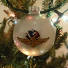 Indianapolis Motor Speedway Logo Christmas Bulb Ornament Brickyard Pre-Owned — photo 1