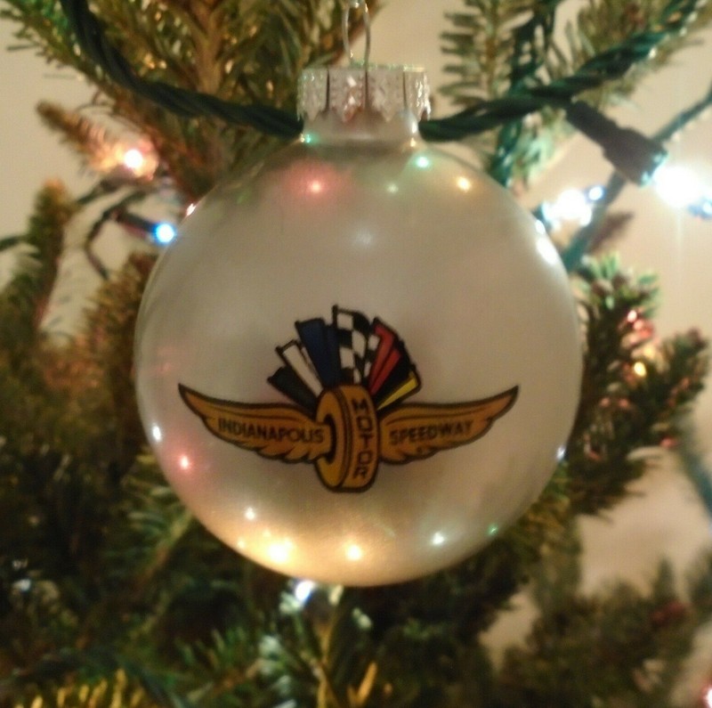 Indianapolis Motor Speedway Logo Christmas Bulb Ornament Brickyard Pre-Owned