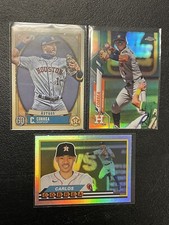 CARLOS CORREA Lot of (3) w/ Topps Chrome REFRACTOR, Foil Insert, GQ - ASTROS