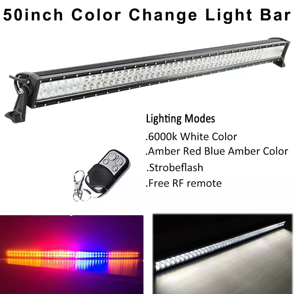 Dual Color Strobe 50 inch Led Light Bar