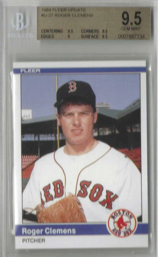 その他 ROGER CLEMENS ROOKIE bgs9.5 Roger Clemens Baseball Grade 9.5 Rookie Sports Trading Cards
