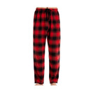Men's Pajamas Sleeping Red Tartan  Plaid Loose Sleepwear Drawstring Pants Spring