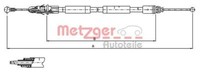Metzger 11.6804 Seilzug, Feststellbremse Passend FüR Nissan Opel Renault
