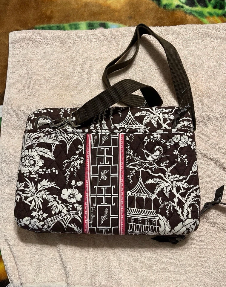 "Mini funda para computadora portátil Vera Bradley en Imperial Toile acolchada 12"" X 8,5"" rara nueva con etiquetas" Foto 3 de 4