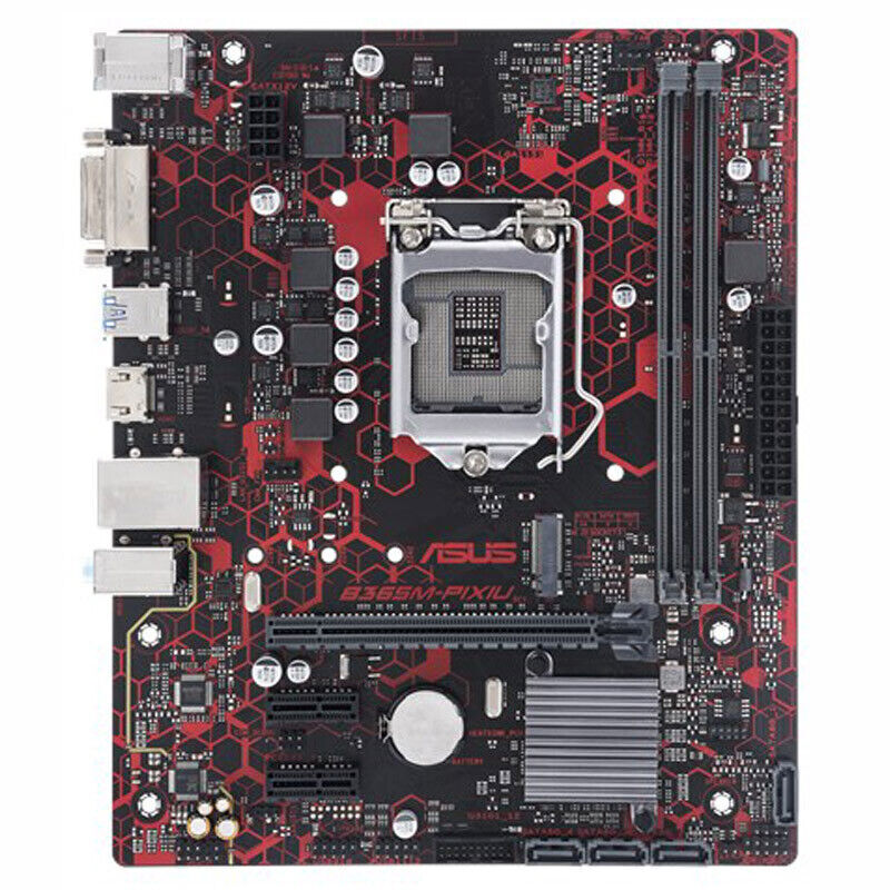 ASUS B365M-PIXIU Intel B365 LGA 1151 mATX Motherboard with DDR4 M.2 HDMI USB 3.1