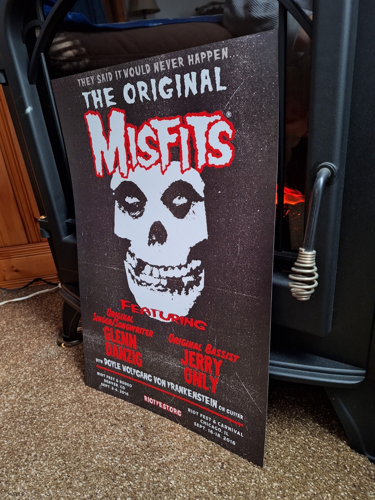 Misfits Tour Poster Reunion Show Danzig eBay
