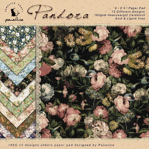 12X Vintage Flower Paper Pad Scrapbooking Single-sided Journal Album Card Craft - Picture 5 of 5