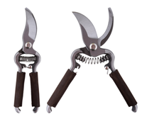 Gartenschere Mit Ledergriff Carbonstahl Gartenschere Obst & Blumenschere 20,6 Cm