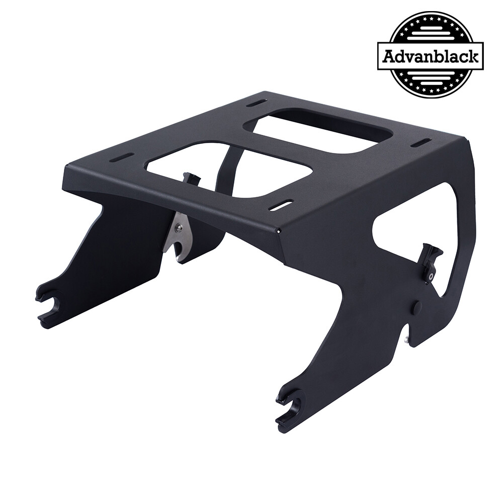Black Solo Tour Pack Mount Fits M8 Harley Low Rider S/ ST, Fat Bob