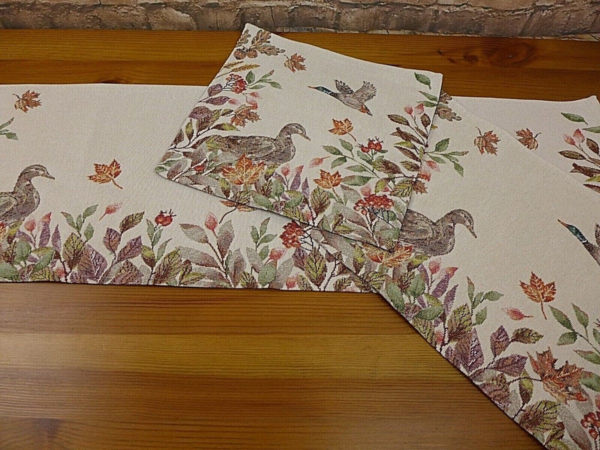 Sander Gobelin Tischset Deckchen Tischläufer Hayle Herbst Ente Größenwahl