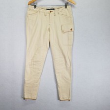 Ralph Lauren Sport Pant Equestrian Horse Riding Breeches 6 Tan Laced Leg Jodhpur