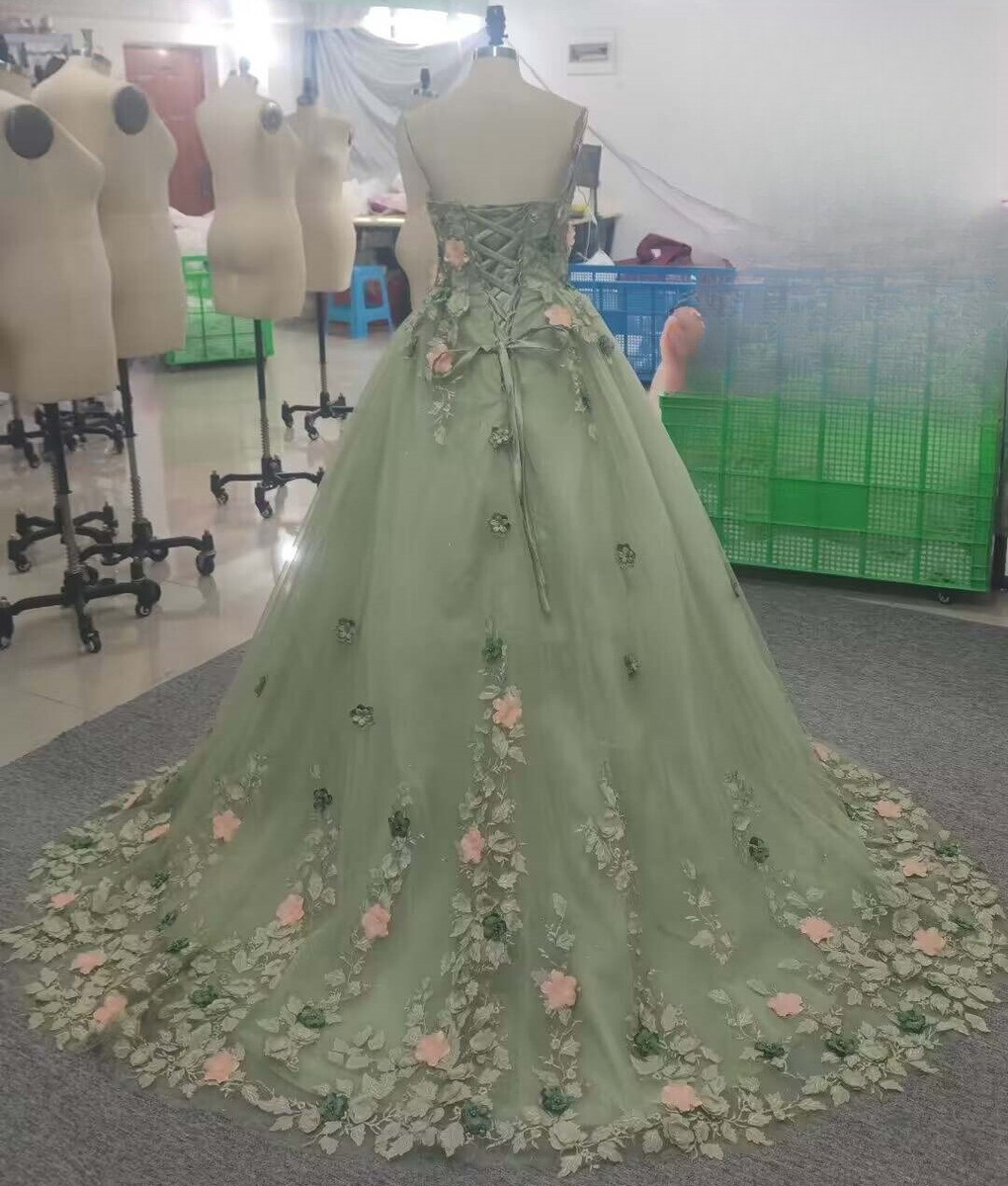 Light Green Quinceanera Dresses 3D Floral Beaded Party Ball Gowns Sweet 16 Dress | eBay Light Green Quinceanera Dresses 3D Floral Beaded Party Ball Gowns Sweet 16 Dress | eBay