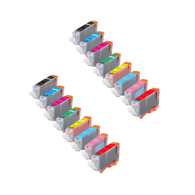16PK Ink Cartridges for CLI-8 Canon Pro9000 Mark II Professional Printer + chip