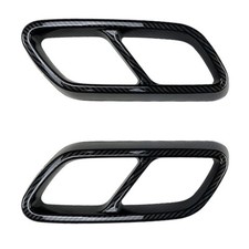 Carbon Style Exhaust Tip Cover For Mercedes-Benz C-Class W206 AMG-Line 2022-2025