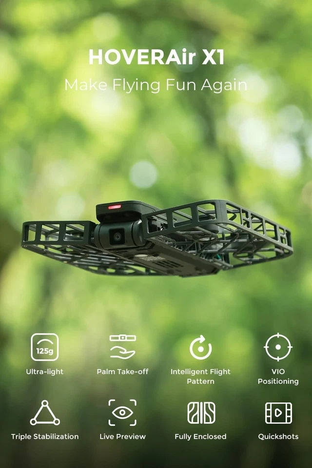 X1 Drone with Camera, Self-Flying Camera Drone with Follow Me Mode, Foldable Min - Image 2 of 4