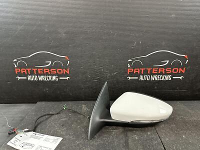 13-17 VW CC POWER DRIVER LEFT SIDE VIEW DOOR MIRROR CANDY WHITE LB9A