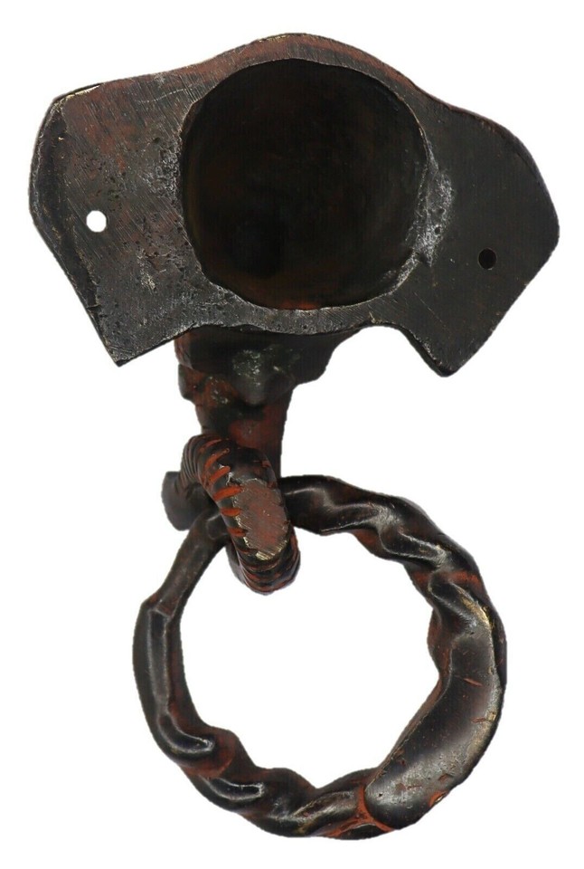 Elephant Head Shape Victorian Style Handmade Brass Home Office Wall