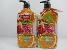 2 PACK HEMPZ MASH-UPS TART  CREAMY 2 SCENTS IN ONE MOISTURIZER LOTION