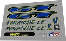 1996 GT AVALANCHE LE decal set