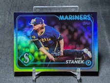 Ryne Stanek Rainbow Foil 2024 Topps Update Series Card #US121 Seattle Mariners