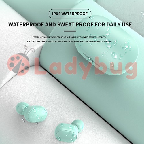 Bluetooth 5.1 Wireless Headphones Earphones Mini In-Ear Pods For iPhone Android - Picture 5 of 11