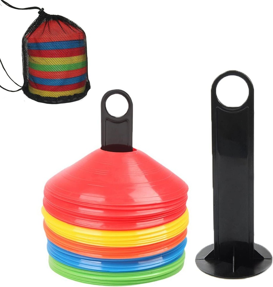 Football Cones Training Marker Sports Markers Disc Soccer Rugby Plastic