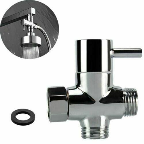 7/8'' T-Adapter 3-Way Steel Shower Diverter With Valve Toilet Bidet Attachments - Picture 8 of 8