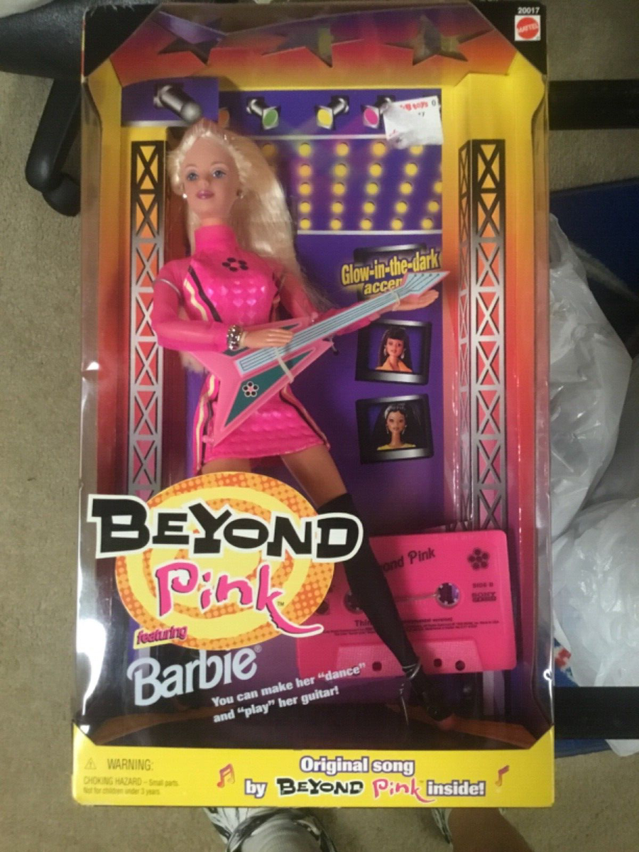 Beyond Pink Featuring Barbie Doll by Mattel (1998) NIB W/Cassette