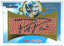 2004 Fleer Sweet Sigs Gold Philip Rivers Auto RC #SSA-PR /17