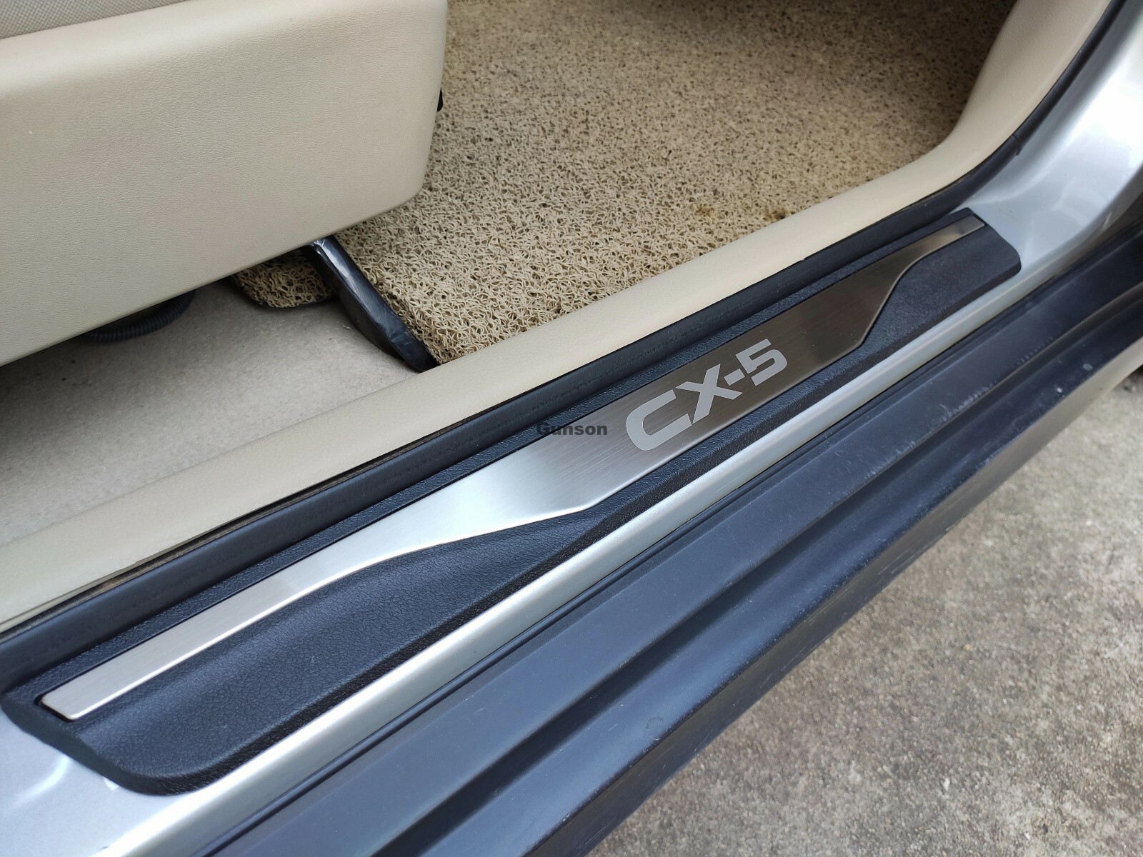 For Mazda CX5 Accessories Car Door Sill Cover Scuff Plate Protectors