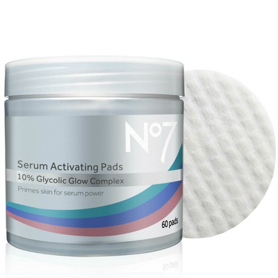 No7 By Boots Serum Activating Pads 10 Glycolic Glow Complex Wipes 60 Pieces Ebay