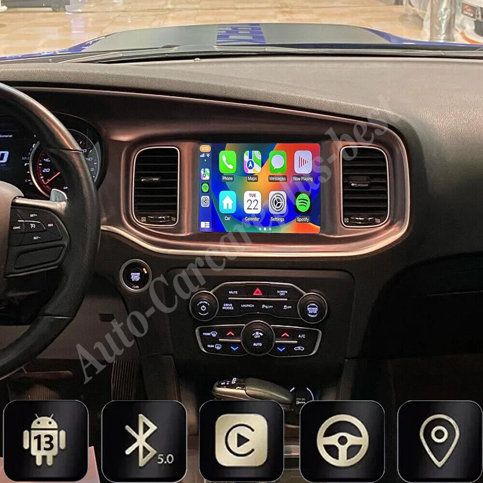 For 2015-2021 Dodge Charger Challenger 8.4" Andorid 14 Carplay Radio GPS WIFI - Image 3 of 4