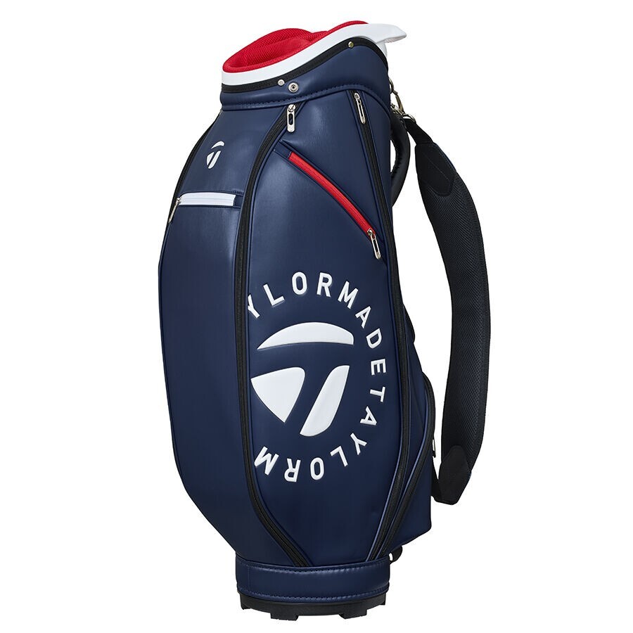 TaylorMade Circle Logo Cart Bag Navy 9.5x47 3.2kg Lightweight 4way