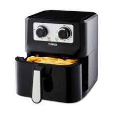 Tower T17090 Air Fryer 5L Manual Less Oil Air Circulation Vortx 1400W Black New
