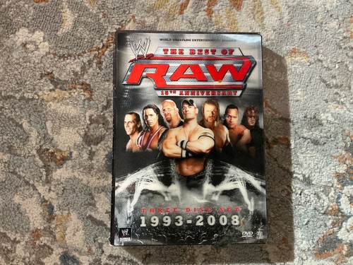 WWE RAW 15th Anniversary DVD 2007 3-Disc Set EXCELLENT SHAPE RARE & OOP
