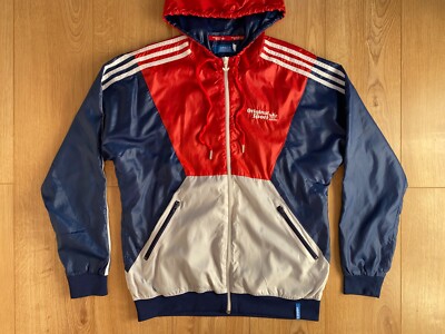 HERREN ADIDAS ORIGINAL SPORT GLÄNZEND WETLOOK ROT WEISS BLAU