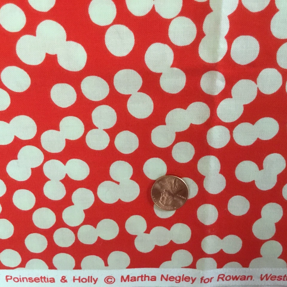 Poinsétia & Holly, Martha Newley para fibras de Rowan Westminster “neve” uma jarda - Imagem 4 de 4