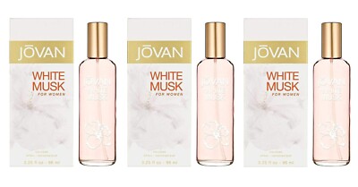 *PACK OF 3* JOVAN WHITE MUSK by Coty for Women 3.25 oz 96ml Cologne Spray