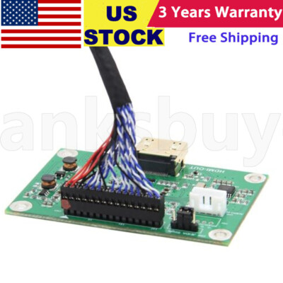 V1.5 LVDS To HDMI-Compatible Adapter Board Converter + Cable 1080P 720P USA
