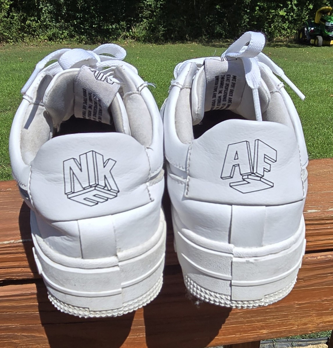 Nike Air Force Womens Shoe Low Pixel Whiteout Triple White