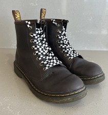 Dr. Martens 1460 J Boots Youth Kids Size 3 US Brown Boots Zipper