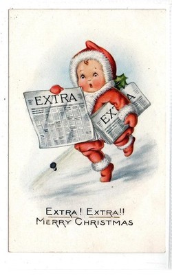 EXTRA! EXTRA!! Frohe Weihnachten: Grußpostkarte (C96958)