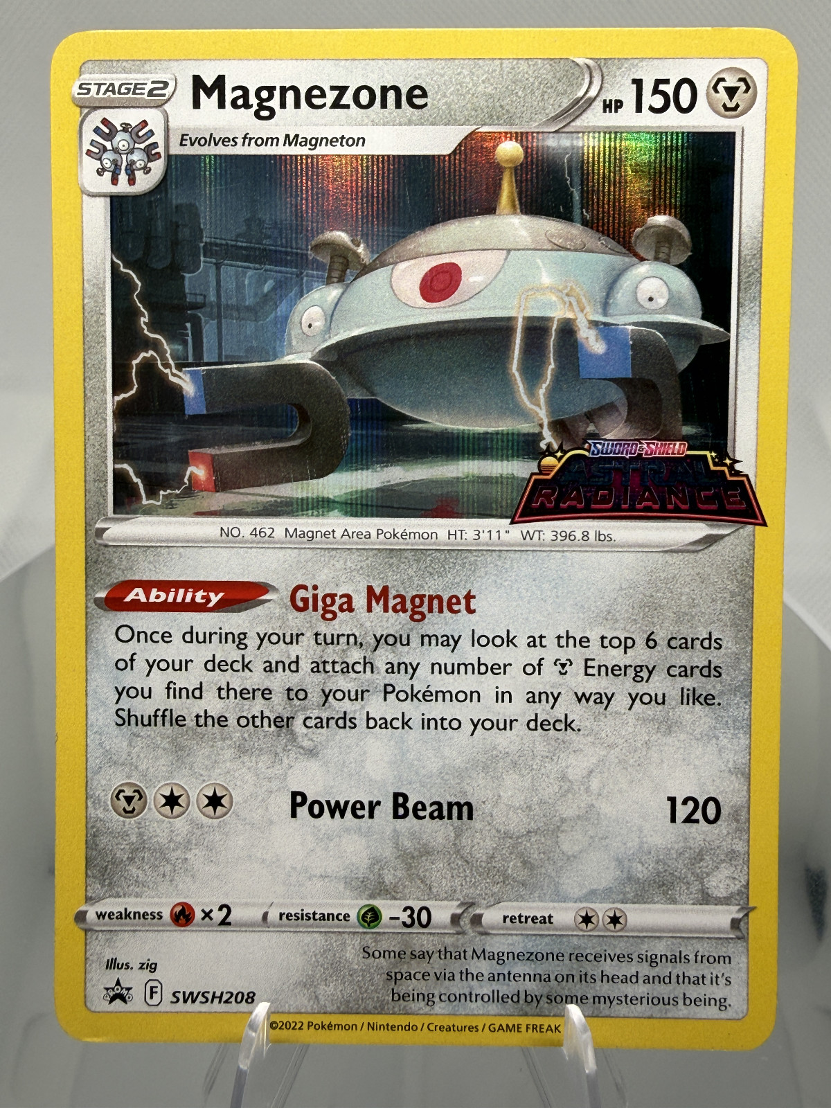 Magnezone SWSH208 Black Star Promo Stamped Pokémon Card NM