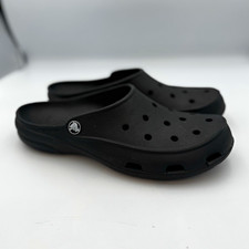 Crocs Black Slip On Clogs Women  s Size 9 Lightweight Comfort Casual Shoes
