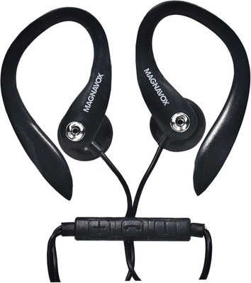 MHP4854-BK Earhook Earbuds with Microphone in Black | Available in Black & White