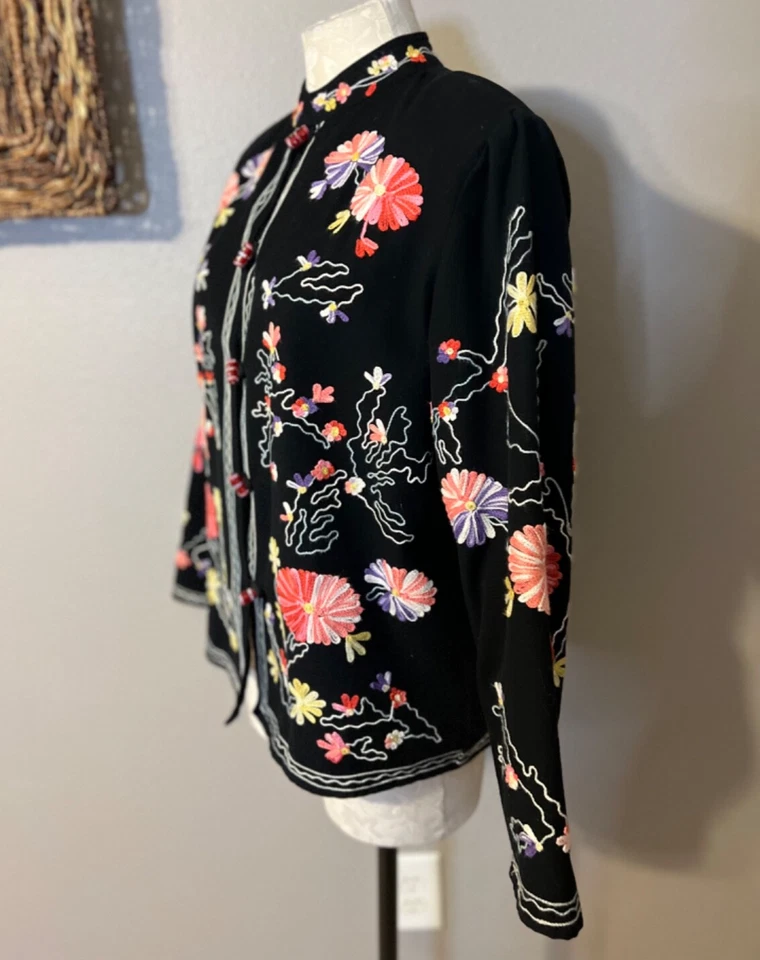 Chaqueta Johnny Drapers & Damons bordada PS Petite pequeña costaba $250 Foto 3 de 4